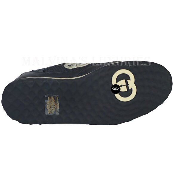 GUCCI SNEAKERS MENS BLACK MAC 80 EMBROIDERED SHOES w LOGO - Picture 12 of 15